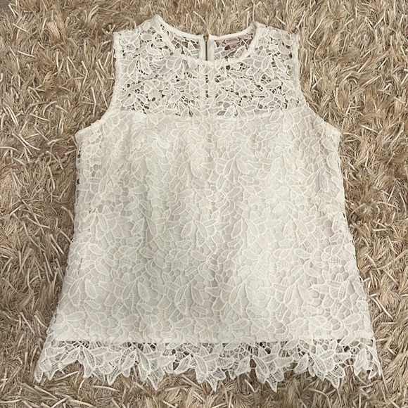 Nanette Lepore White lace tank - Picture 6 of 8
